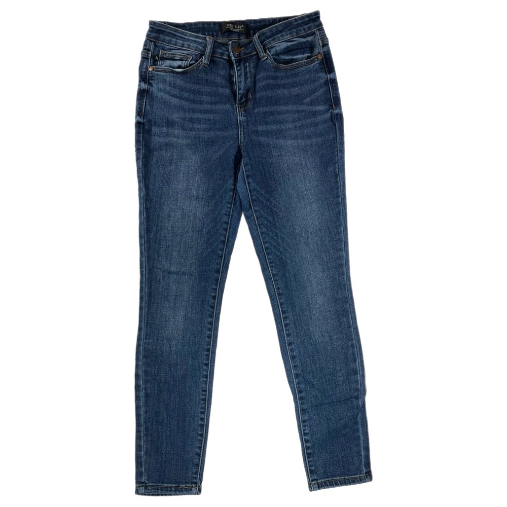 Judy Blue Skinny Fit Jeans Size 29 Mid Rise Stretch Blue Denim *READ*